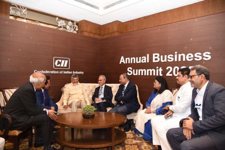 CM Chandrababu shares his bold vision for Andhra Pradesh at CII Summit in Delhi..