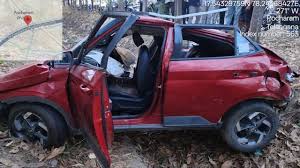 Tragic Accident on Hyderabad ORR: Over-Speeding Car Plunges onto Service Road, 2 Dead