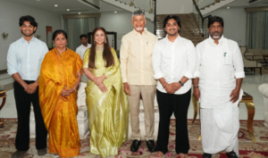 Andhra Pradesh CM Chandrababu Naidu Visits Deputy CM Bhatti’s Residence: Blesses Newlyweds in Hyderabad