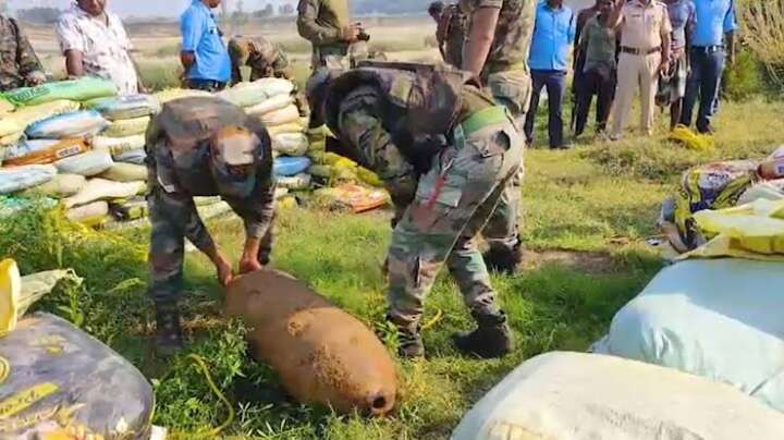Indian Army neutralises World War II-era bombs..