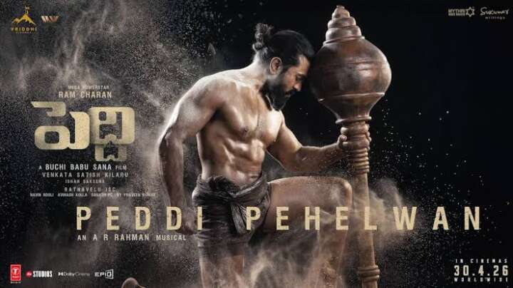 Ram Charan impresses as a mace-wielding wrestler in ‘Peddi Pehelwan Glimpse..