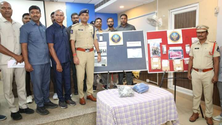 Five drug peddlers held during raids in Hyderabad..
