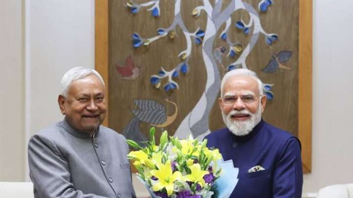 Made indelible contribution to Bihar’s development’: PM Modi congratulates Nitish Kumar on RS oath