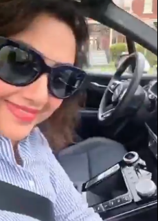 Actress Meena Experiences a Driverless Car Ride, Video Goes Viral