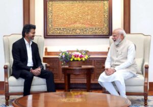 Tamil Nadu CM Vijay Meets PM Modi in Delhi; Raises Mekedatu Dam and State Anthem Issues