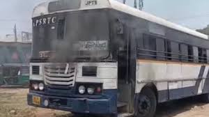Flames in APSRTC Bus: Passengers Jump Out of Windows to Escape