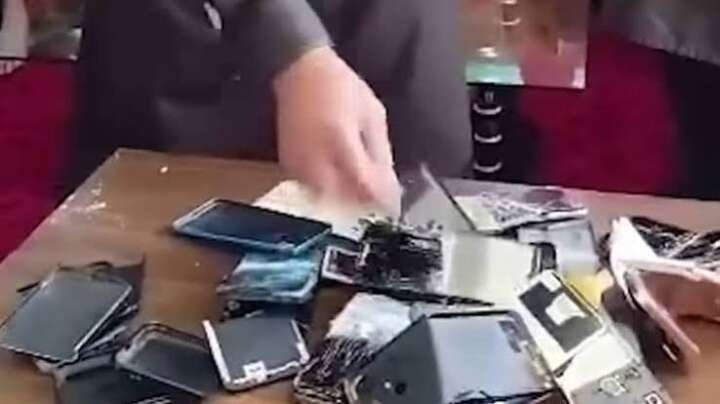 Taliban Bans Smartphones for Government Officials in Afghanistan: Hundreds of Mobile Devices Destroyed Publicly