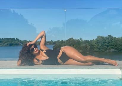 Priyanka Chopra takes a break from ‘Varanasi’ shoot, enjoys moon, pool..