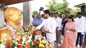 Jagan Pays Tribute to YSR on His 77th Birth Anniversary
