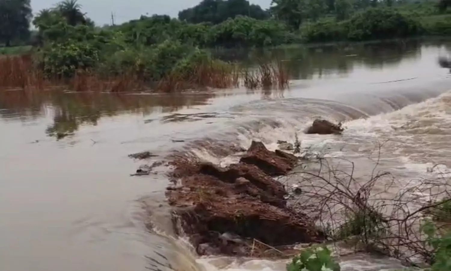 Heavy Rains Wash Away Temporary Bridge in Nirmal, Villages Cut Off