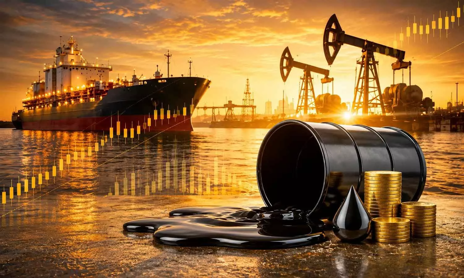 Crude Oil Prices Rise for Fourth Straight Session Amid Strait of Hormuz Tensions