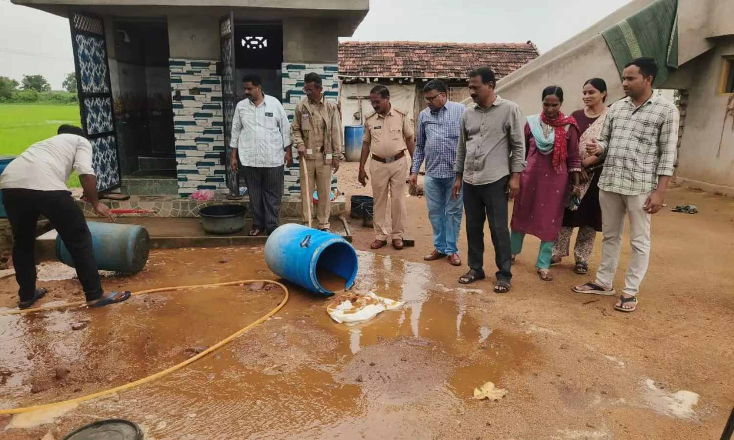 Excise Officials Conduct Raids Against Gudumba Makers in Nirmal