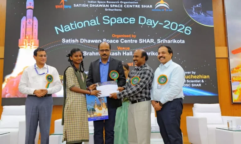 National Space Day Celebrated Grandly at Sriharikota
