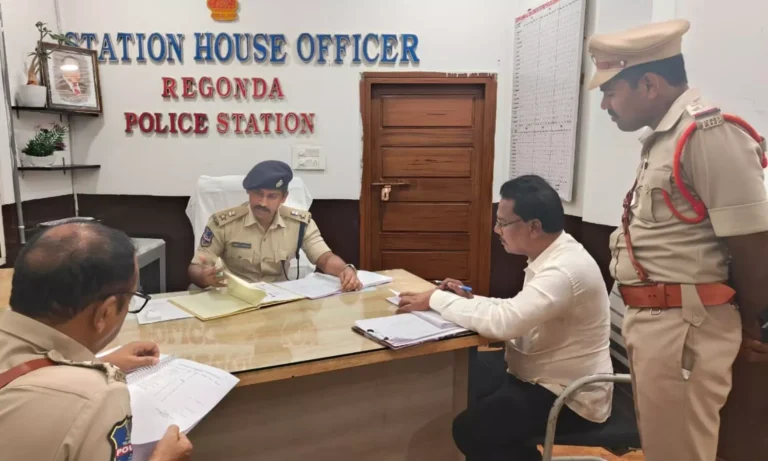 Bhupalpally SP Conducts Annual Inspection at Regonda Police Station
