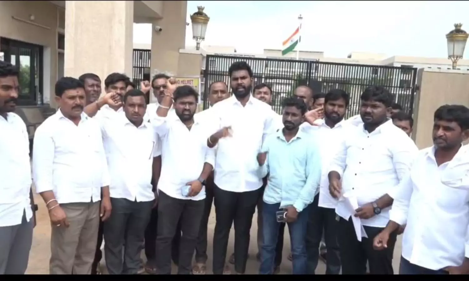 Mancherial Sarpanches Stage Protest Demanding Full Powers for Village Development