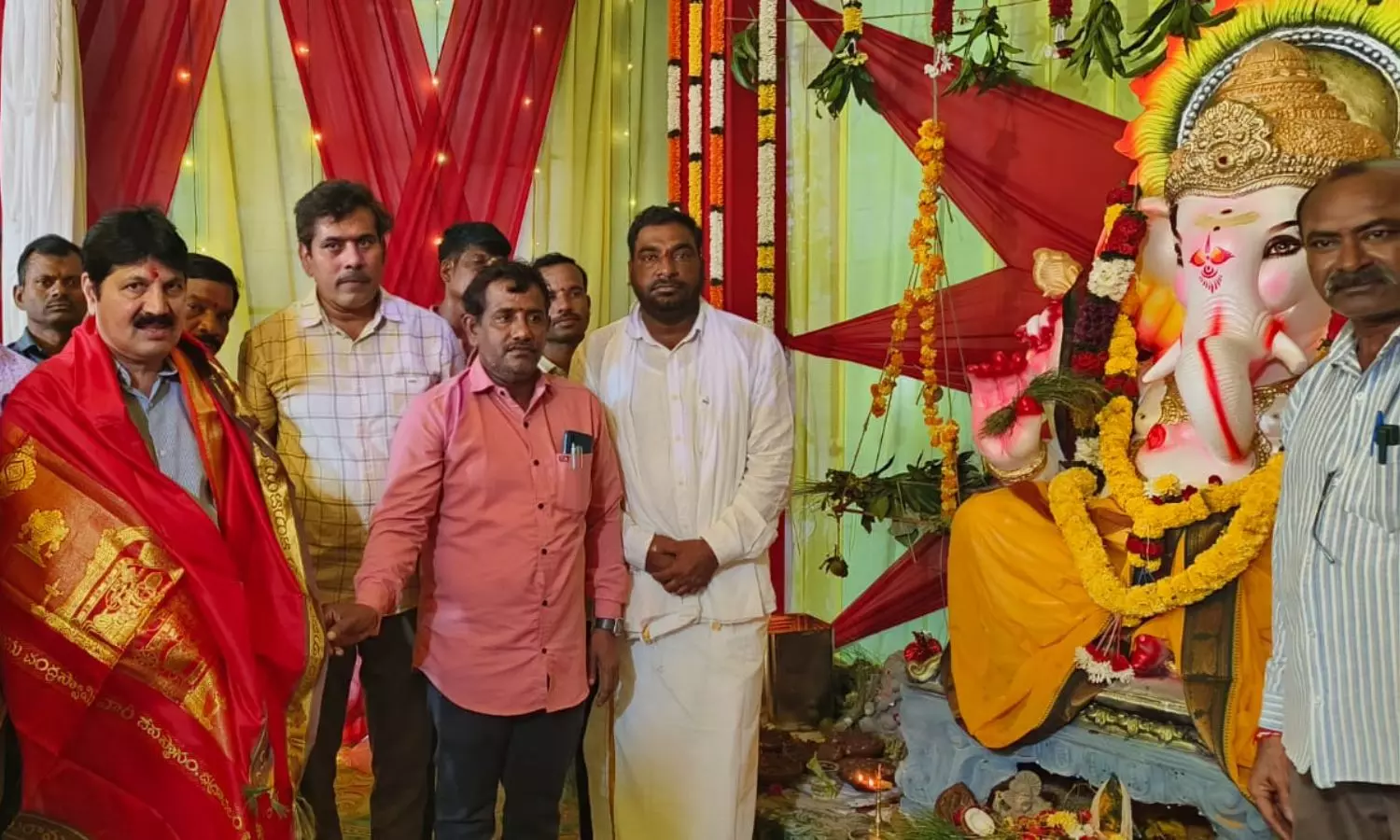 MLA Tellam Venkat Rao Participates in Ganesh Chaturthi Puja in Bhadrachalam