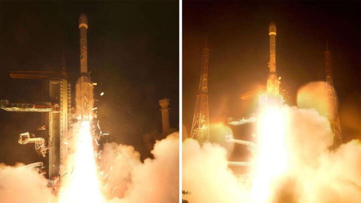 ISRO successfully launches Earth observation satellite abroad GSLV-F17..