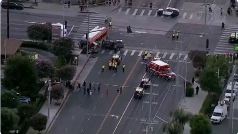 News Helicopter Covering Road Accident Crashes in Los Angeles, Three Killed