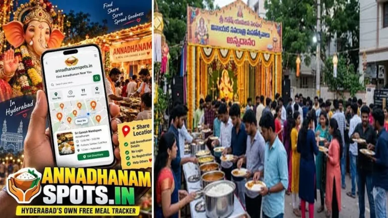 New ‘Annadhanam Spots’ Website Helps Hyderabad Residents Find Free Meals During Vinayaka Chavithi