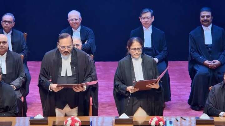 CJI Surya Kant administers oath to three new Supreme Court judges..