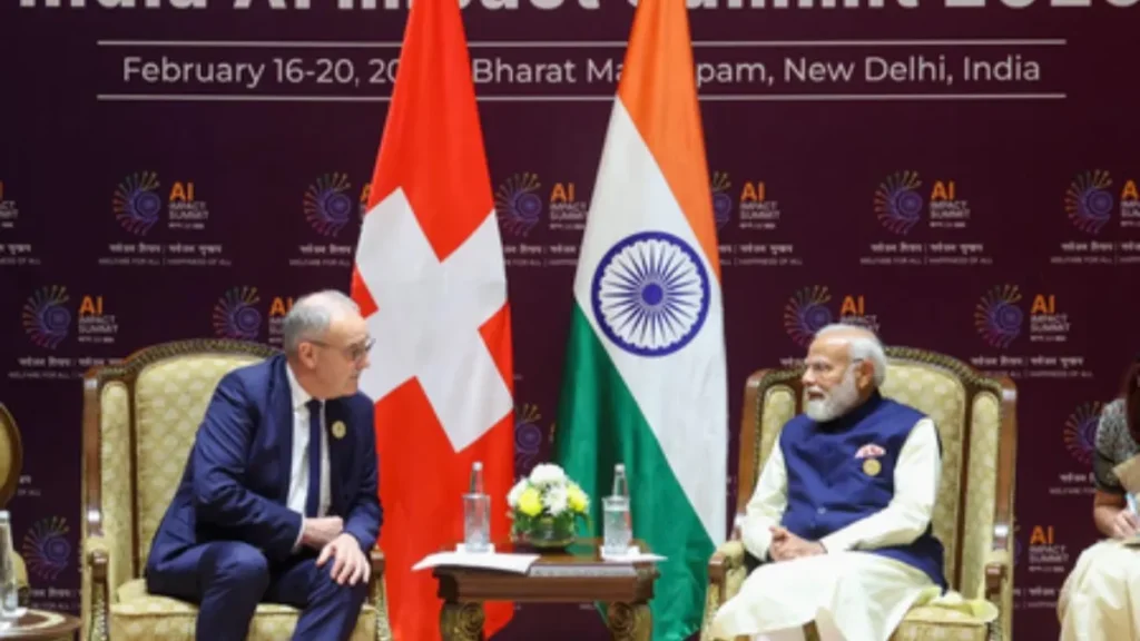 PM Modi, Swiss President Parmelin discuss ways to deepen cooperation in trade, AI and defence production..