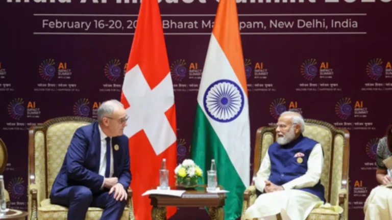 PM Modi, Swiss President Parmelin discuss ways to deepen cooperation in trade, AI and defence production..