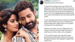 Jr NTR tells miscreants who circulated morphed ‘Chuttamalle’ video: I will not spare any of you..!
