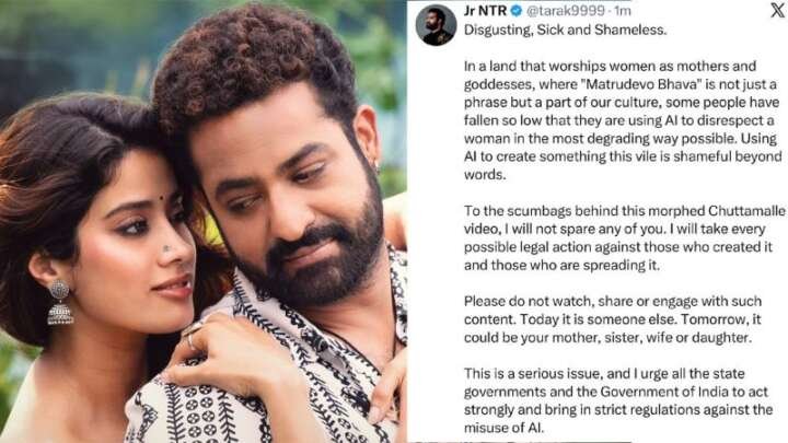 Jr NTR tells miscreants who circulated morphed ‘Chuttamalle’ video: I will not spare any of you..!